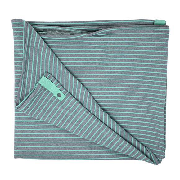 Lululemon Vinyasa Scarf- Parallel Stripe Menthol Heathered Slate - Picture 1 of 4